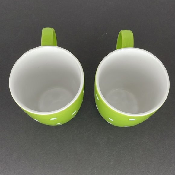 Light Green with White Polka Dot Mug - Picture 5 of 5